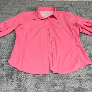 Columbia Women's Coral-Pink Long Sleeve Performance Shirt